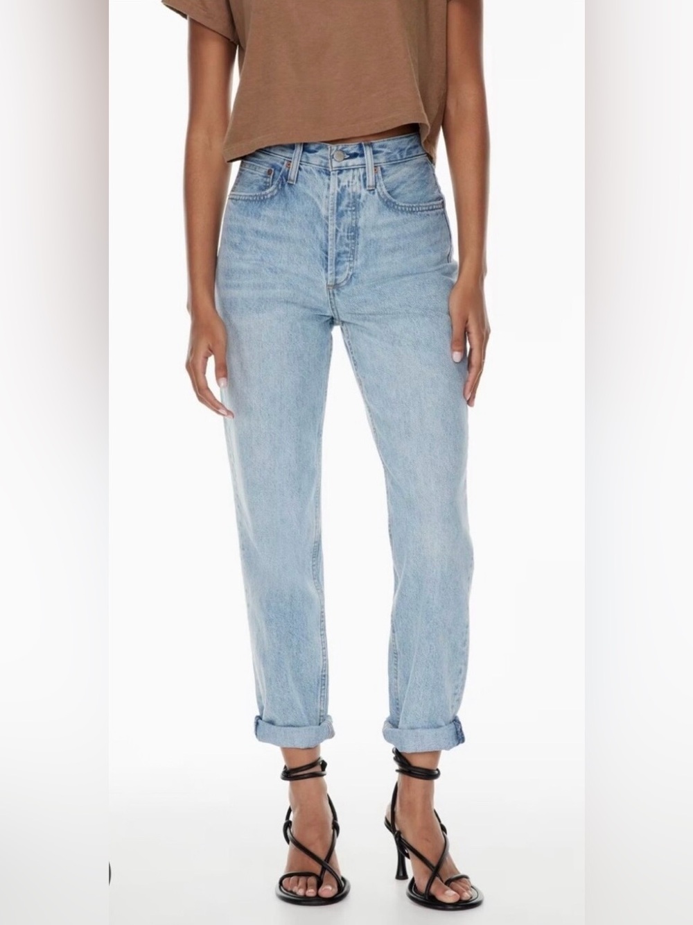 Denim forum boyfriend high rise loose size 24/25